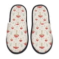 thumbnail image 1 of Balery Mushroom Pantuflas de Casa de Felpa Silenciosas con Diseño Estampado, Zapatillas Cómodas Antideslizantes de Algodón para Interior-Large, 1 of 8