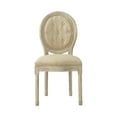 thumbnail image 2 of Rustic Manor Christianna Linen Upholstered Dining Chair, Beige, 2 of 8