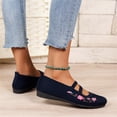 thumbnail image 6 of ibiyuan Wide Toe Box Shoes Women Mesh Knitted Women's Walking Shoes Adjustable Upper Closed Toe on Women's Sneakers Casual Hands Free Mary Jane Shoes Women Foam Shoes, 6 of 8