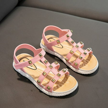 

Girls Sandals 2023 New Summer Children s Fashion Soft Sole Princess Shoes Kids Pink Sandals Flat School Shoes Baby Girls Shoes