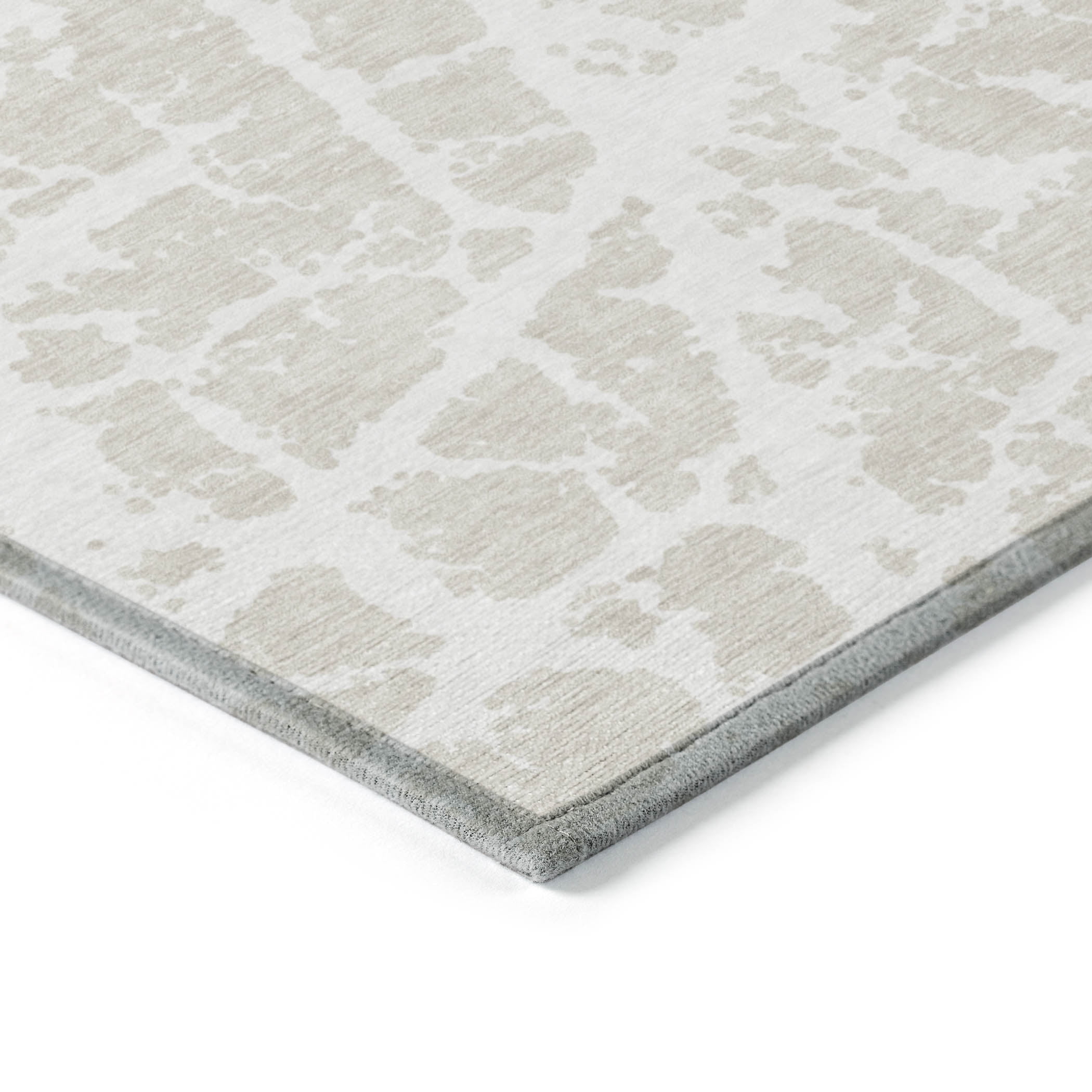 Addison Rugs Chantille Indoor/Outdoor Transitional Organic Beige Washable Round Rug, 8' x 8'