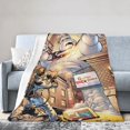 thumbnail image 2 of Manta de franela de dibujos animados de Los Cazafantasmas, manta de felpa suave y acogedora para todas las estaciones para niños y niñas, manta cálida y ligera para sofá cama o sofá de 40 x 30, 2 of 8
