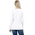 thumbnail image 6 of Womens Cotton Long Sleeve Crew Neck Shirt, 6 of 7