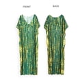 thumbnail image 6 of Edolynsa Long Kaftan Dress for Women Summer Simple Dresses Stylish Evening Dress Holiday Outfit Vacation dress Roomy dress, 6 of 9