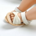 thumbnail image 2 of Infant Baby Girls Summer Sandals with Flower Soft Sole Newborn Toddler First Walker Crib Dress Shoes 0-18Months, 2 of 9
