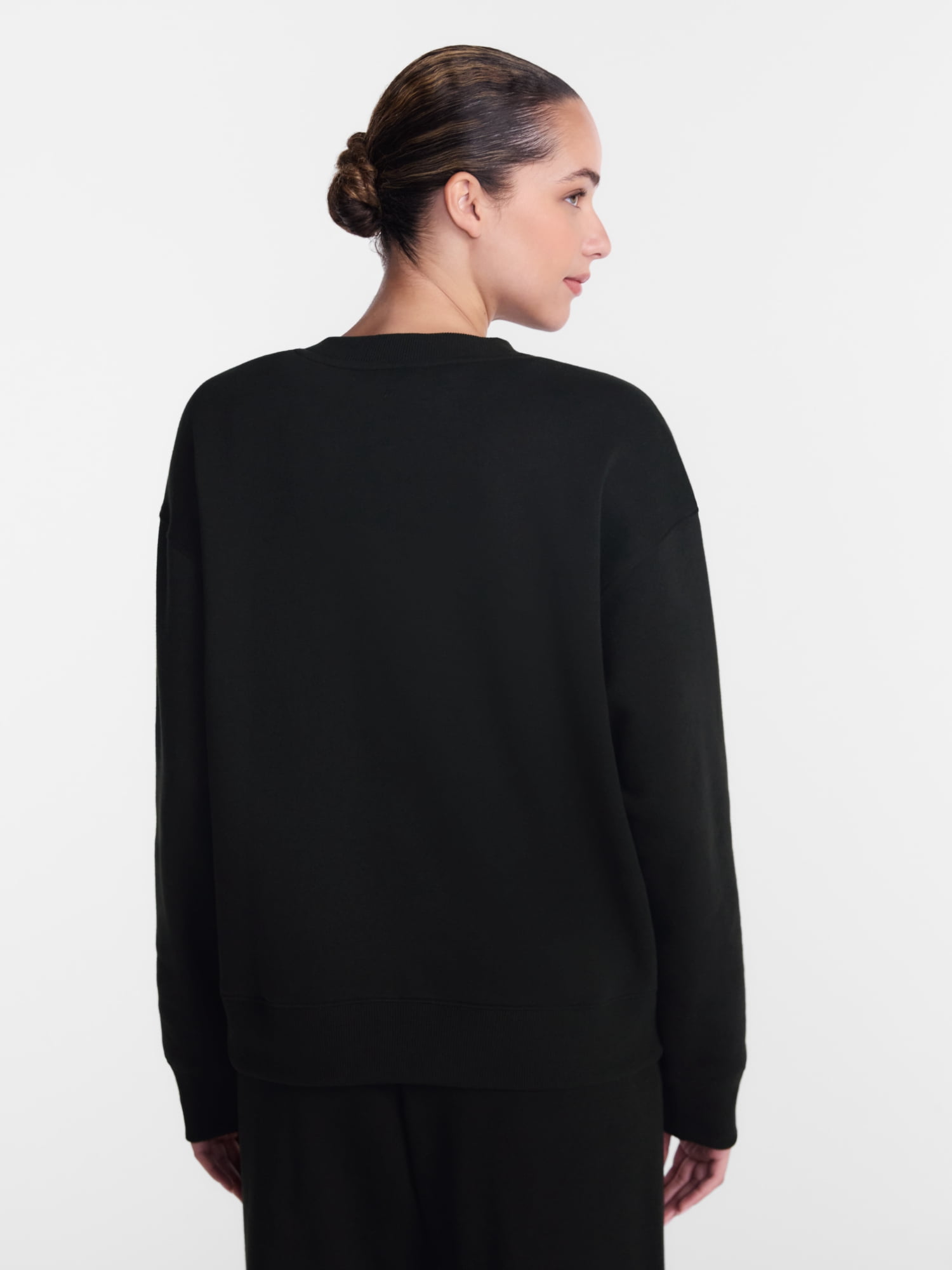 Athletic Works Women's and Women's Plus Fleece Sweatshirt with Long Sleeves, Sizes XS-4X