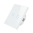 thumbnail image 1 of Interrupteur Intelligent Wi-Fi Contrôle Vocal, Télécommande, RF433, Contrôle Tactile Compatible avec Alexa, Google Home, Minuterie, Compte à Rebours Nécessite Fil Neutre, Pas de Hub Requis, 1 of 8