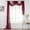 Burgundy, variant on Interior Trends Multipurpose Fully Hemmed Sheer Voile Window or Event Draping Fabric Scarf Valance (1 Piece: 54" W x 216" L, Royal Blue)
