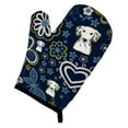 thumbnail image 1 of Carolines Treasures BB5061OVMT Bleu Fleurs Dalmatienne Four Mitaines, 1 of 1