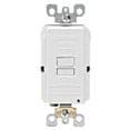 thumbnail image 1 of Enchufe GFCI Leviton R98-GFRBF de 0 kW, 20 A, 125 V, color blanco, 1 of 3