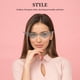 thumbnail image 3 of GOOHOCHY Gafas de sol de mujeres Gafas de sol triangulares sin borde de sol., 3 of 7
