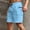 Sky Blue, variant on DPTALR George Mens Cargo Work Shorts Drawstring Elastic and Relaxed Fit Summer Hiking Short Cargo Pants Sky Blue,Big and Tall Men XL