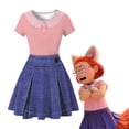 thumbnail image 2 of 2022 niñas vestido estampado de dibujos animados rojo lindo vestido giratorio niños Halloween carnaval Cosplay disfraz zhangmengya unisex, 2 of 2