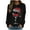 Black, variant on Ugly Christmas Sweater for Women Funny Cute Tshirt Christmas Graphics Print Long Sleeve Comfortable Round Neck Holiday Pullover Loose Blouse Top Hoodless Sweatshirts