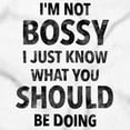 thumbnail image 2 of Funny Not Bossy Just Smart Joke Unisex Fleece Graphic Zip Up Hoodie Brisco Brands 5X, 2 of 6
