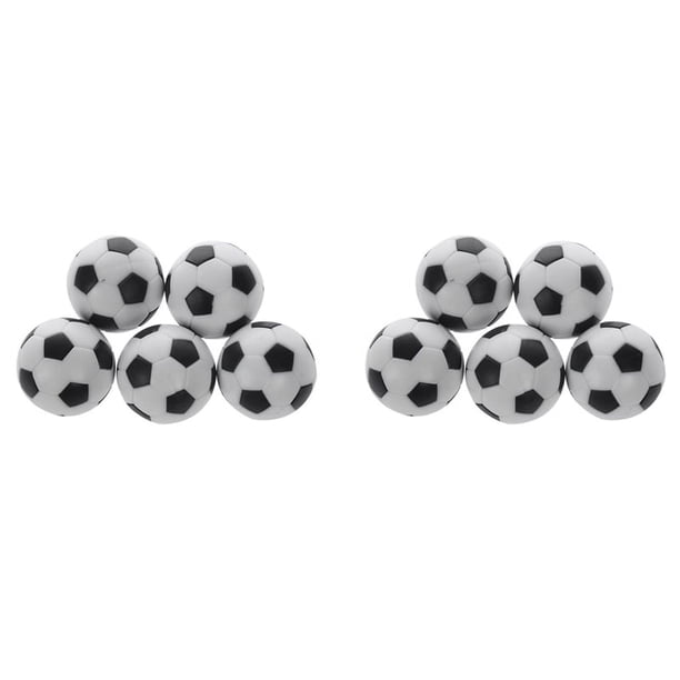 10X Plástico 32mm Balón de Fútbol Sala de Fútbol Sala Reemplazar Negro + Blanco