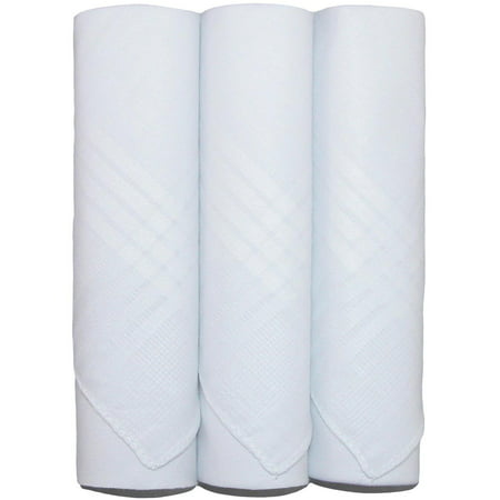 Umo Lorenzo  Cotton Boxed Plain Handkerchiefs (Pack of 3) (Best Quality Men's Handkerchiefs)