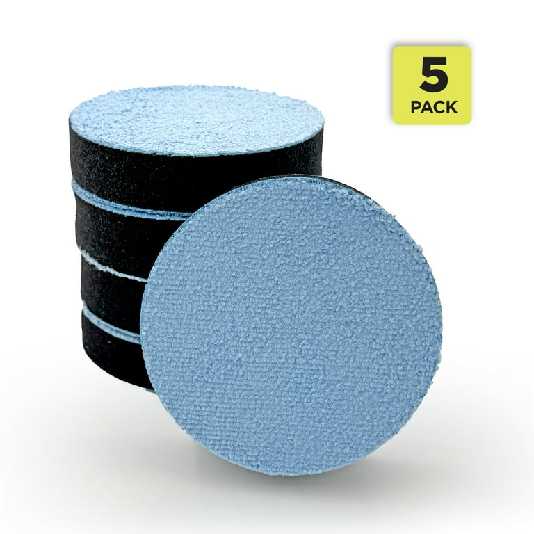 Auto Drive Microfiber Applicator Pads, Edgeless Design, 5-Pack photo 3