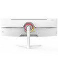 thumbnail image 3 of Suevery 49" 120Hz Ultra-Wide Curved Gaming Monitor, DQHD/5120x1440p, 1500R, FreeSync, 120% sRGB, Height Adjustable Stand, RGB Lighting, HDMI & DP, White, 3 of 9
