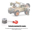 thumbnail image 4 of RC Crawler Accessoires, Alliage d'Aluminium Durable RC Pièce en Aluminium, pour Modifié DIY Argent + Rouge, 4 of 8