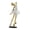 A, variant on Resin Ballet Girl Figurine,Modern Ballerina Dancer Statue with Feather Skirt,Gold Silver Metal Line Art Ornament,Cute Desktop Accessories Room Office Bookshelf