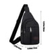 thumbnail image 3 of Bolsa de pecho de lona gruesa con cremallera para exteriores, mochila multiusos para senderismo para hombre y mujer, bandolera impermeable con correa ajustable para viajes, ciclismo y, 3 of 6