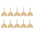 thumbnail image 1 of 10pcs Plant Labels Bamboo Material Easy Writing 1/8 in Thickness Decorative Garden Markers for GardenerLeaf Shape, 1 of 12