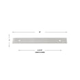 thumbnail image 3 of GlideRite 9 in. Squared Backplate 6-5/16 in. 160mm Center-Center, Satin Nickel, 3 of 3