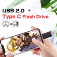 thumbnail image 4 of U disk 128G mobile computer dual-use 64G rotary USB high-speed TYPE-C64G car USB for Android Smartphone, Computers, MacBook, Tabl, 4 of 9