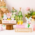 thumbnail image 2 of 2Pcs Happy Easter Letters Spring Wooden Ornaments Home Decor Diy Crafts Desktop Decorations, 2 of 6