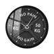 thumbnail image 4 of Reloj colgante de pared con diseño de pesas y pesas de 11,8 pulgadas, reloj de Fitness redondo para habitación de invitados, multifuncional, 4 of 9