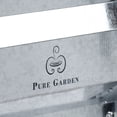 thumbnail image 4 of Pure Garden 23.5” L x 23.5” W x 12” H Galvanized Raised Garden Bed Planter, 4 of 4