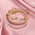 thumbnail image 3 of 3PCS/Set Fashion Thick Chain Link Bracelets Bangles For Women Vintage Snake Chain Gold Silver Color Bracelets Set Punk Jewelry, 3 of 6