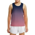 thumbnail image 6 of MKOSPLRT Athletic Tank Tops for Girl 3-15 Years Crew Neck Loose Fit Tanks Sleeveless Cute Gradient Tanks Gym Running Tank Tops for Kid, 6 of 6