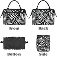 thumbnail image 5 of YCCZCPRL Zebra Printed Weekender Travel Duffel Bag Carry On Overnight Gym Hospital Bag Personal Item Travel Bag, 5 of 7