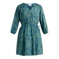 thumbnail image 3 of Time and Tru Women's and Women’s Plus Mini Wrap Dress, Sizes XS-4X, 3 of 4