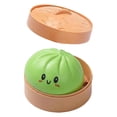 thumbnail image 5 of 1PCS Mystery Dumpling Squishy Large with Steamer – Silicone Bun Sensory Fidget Toy for Kids & Adults, Hand Pinching Decompression Toy ( Color), 5 of 9
