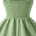 thumbnail image 6 of XXWXYD Girls Ruched Tiered Dress Spaghetti Strap Backless Boho Summer 𝖲undress Flowery Beach Wedding Part𝗒 Dress 8-14Y, 6 of 6