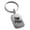 Silver, variant on Stainless Steel Black Pixel I Heart Mom Small Rectangle Dog Tag Charm Keychain Keyring