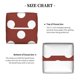 thumbnail image 5 of Balery Maroon And White Polka Dot Porta Pañuelos de Cuero con Estampado – Funda Moderna Cuadrada para Caja de Pañuelos, Dispensador 5x5x5'', 5 of 7