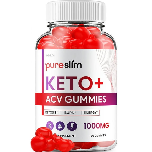 Pure Slim Keto   ACV Gummies - Pure Slim Keto ACV Gummies Advanced Weight Loss, Maximum Strength Supplement (60 Gummies)