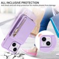 thumbnail image 5 of Dteck for iPhone 15 Plus Case with RFID Blocking Card Holder, iPhone 15 Plus Crossbody Wallet Case Shockproof Purse PU Leather Protective Back Cover,Purple, 5 of 9
