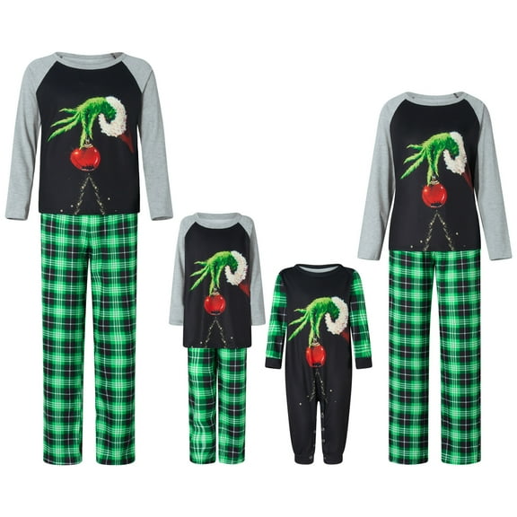 Christmas Pajamas for Family Matching Sets Xmas Holidays Sleepwear Christmas PJs for Adults Men Women Baby Kids