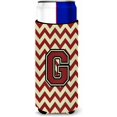 thumbnail image 1 of WWS-Letter G Chevron Maroon and Gold Ultra Beverage Insulators for Slim cans, 1 of 4