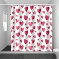 thumbnail image 4 of Guanhe Valentine's Day Heart Print Shower Curtain, Romantic Love Heart Tree Bathroom Decor Waterproof Shower Curtain Liners 71x71Inches, 4 of 7