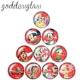 thumbnail image 2 of Princesas de Mickey de Disney, regalo de Navidad, 10 piezas, 12mm/18mm/20mm/25mm, foto redonda, cabujón de cristal, collar de espalda plana, 2 of 4
