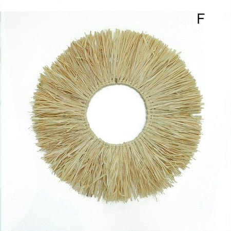 

Raffia Hanging Ornament Rustic Garland Pendant Creative Wall Art Decoration for Home Living Room Bedroom New