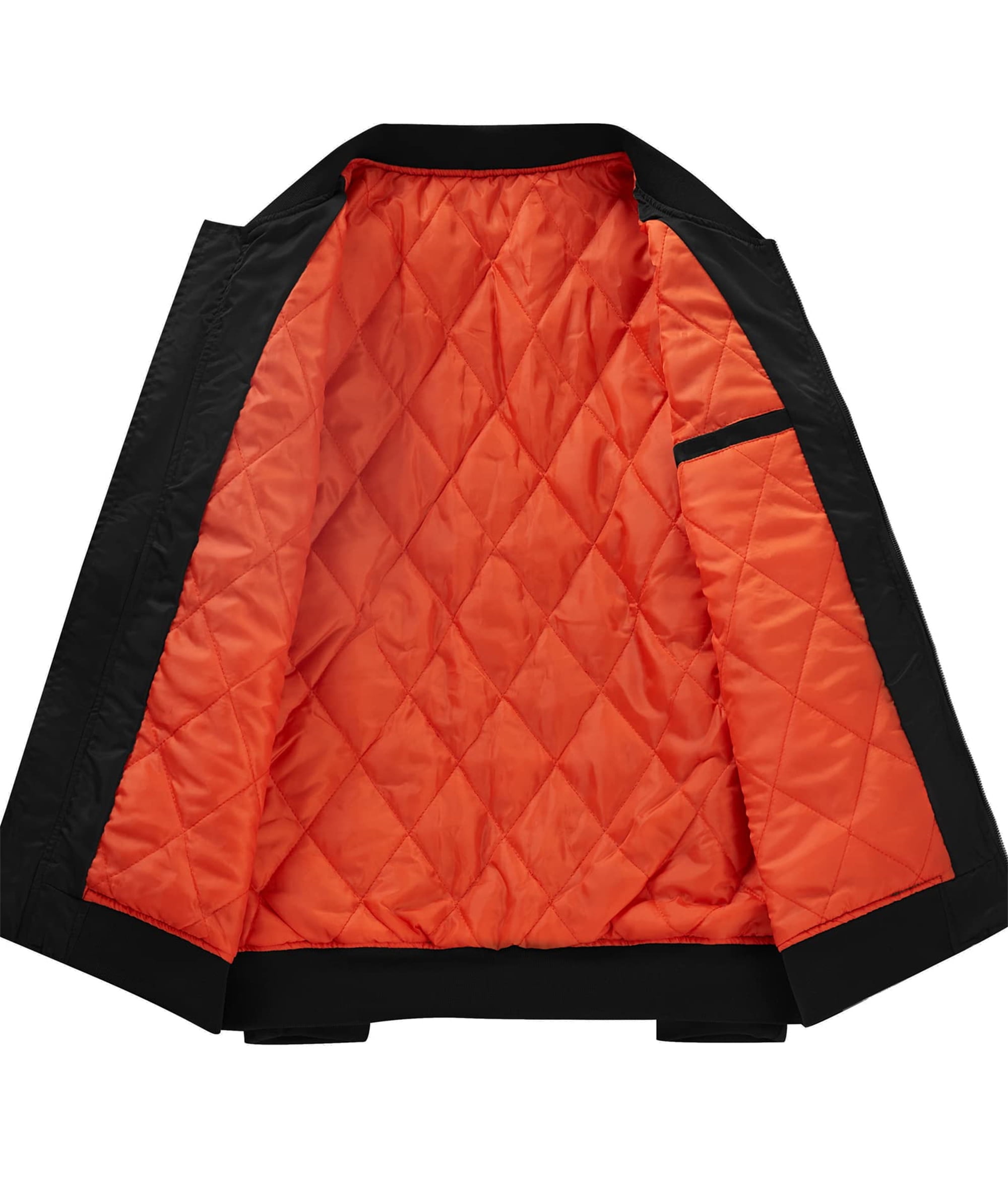 ZITY Men's Windproof MA-1 Full Zip Bomber Jacket, Breathable