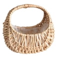 thumbnail image 1 of Woven Flower Hand Wedding Flower Girl Woven Storage With Handles For Home Garden Decor, 1 of 4