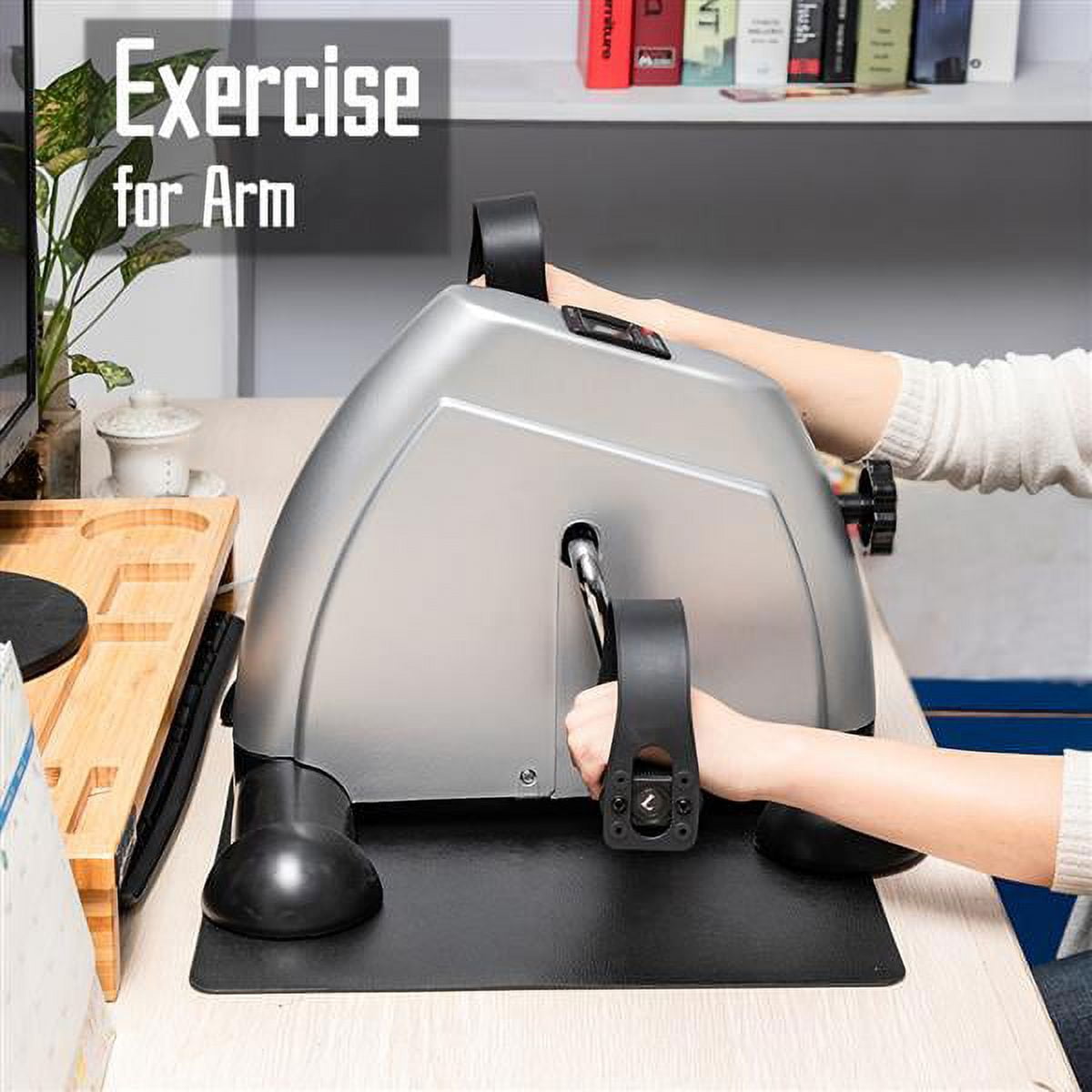 Home Fitness Mini Exercise Bike LCD Display Pedal Exercise Indoor Cycling Stepper Hands and Feet Sharing Treadmill